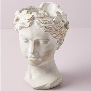 10.75"H Grecian Bust Pot